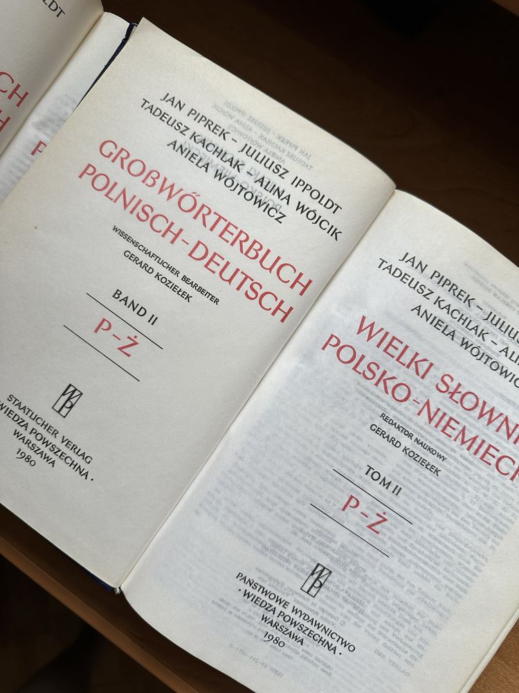 Wielki słownik polsko-niemiecki, 2 tomy