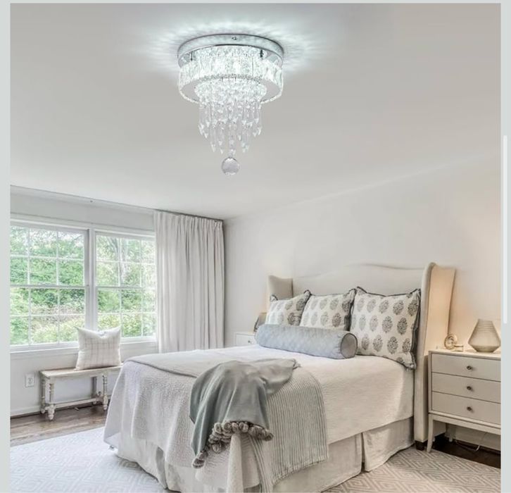 LEONTYNE Kryształowa lampa sufitowa led