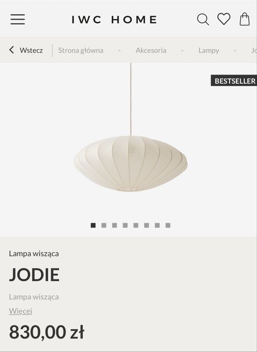 Lampa w stylu IWC/Westwing/Lestus/Sklum/Zara Home/Hm Home