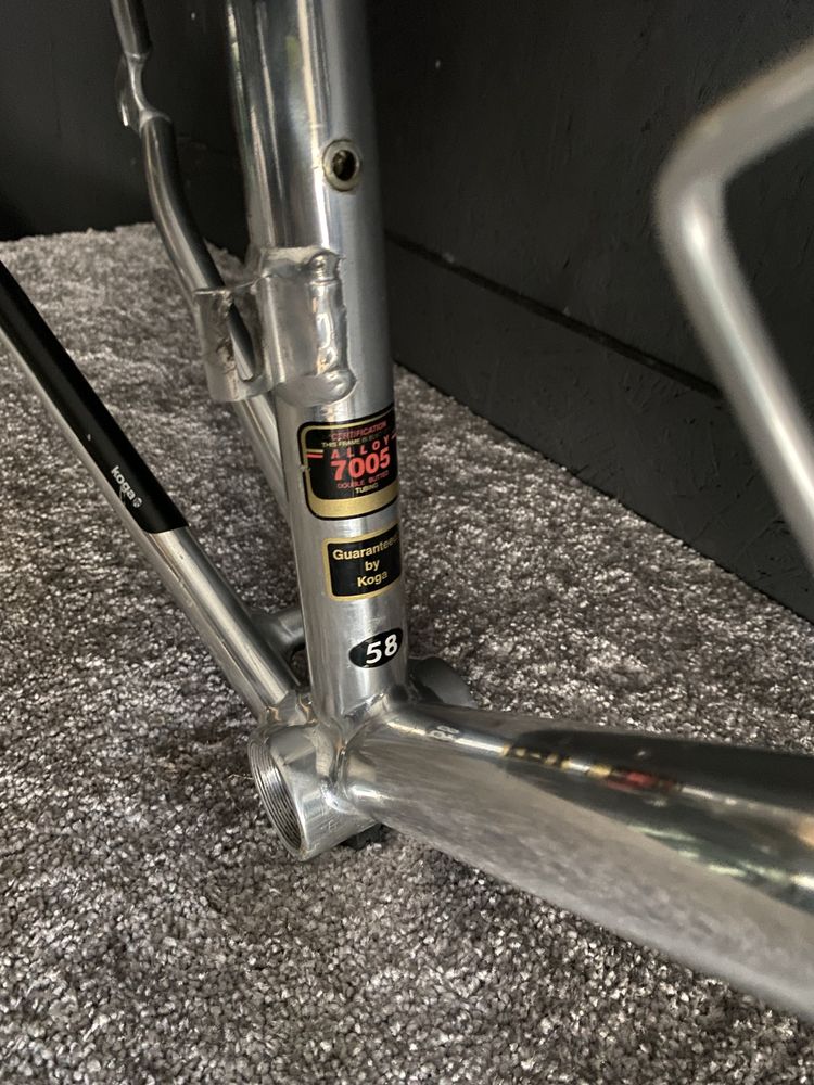 Frameset Koga Miyata Gents Racer 58cm szosa gravel retro