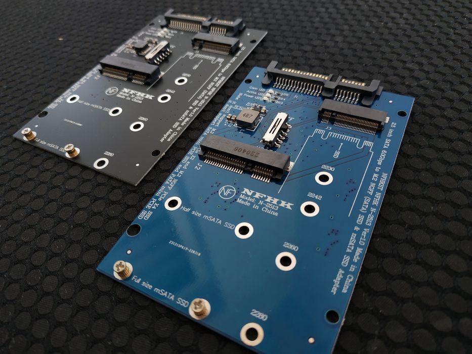 Универсальный адаптер под диски NGFF M.2 и mSATA to 2.5" SATA3 (Новый)