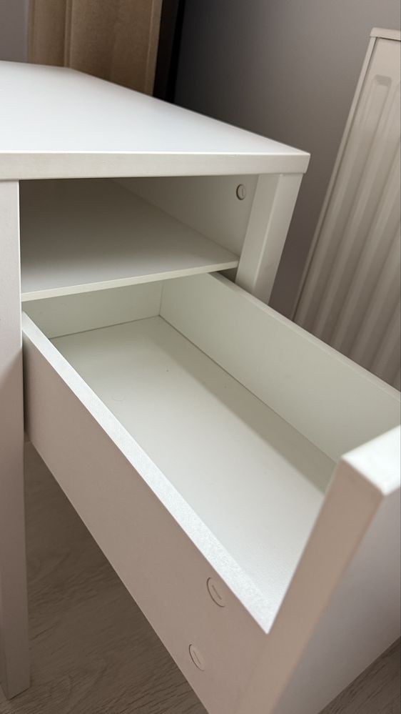 IKEA NORDLI - stolik nocny biały z szufladą Warszawa