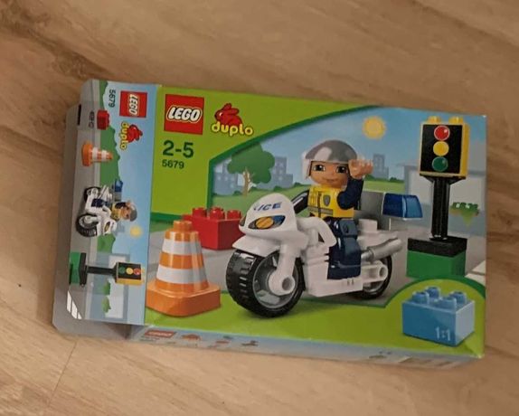 Lego Duplo 5679 motocykl policja stan bdb, oryginalne pudełko/Gdańsk