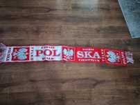 Szalik kibica Polska czerwony