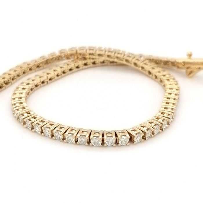 Bransoletka z brylantami 2,30 ct złoto p.585 tenisówka likwidacja -50%