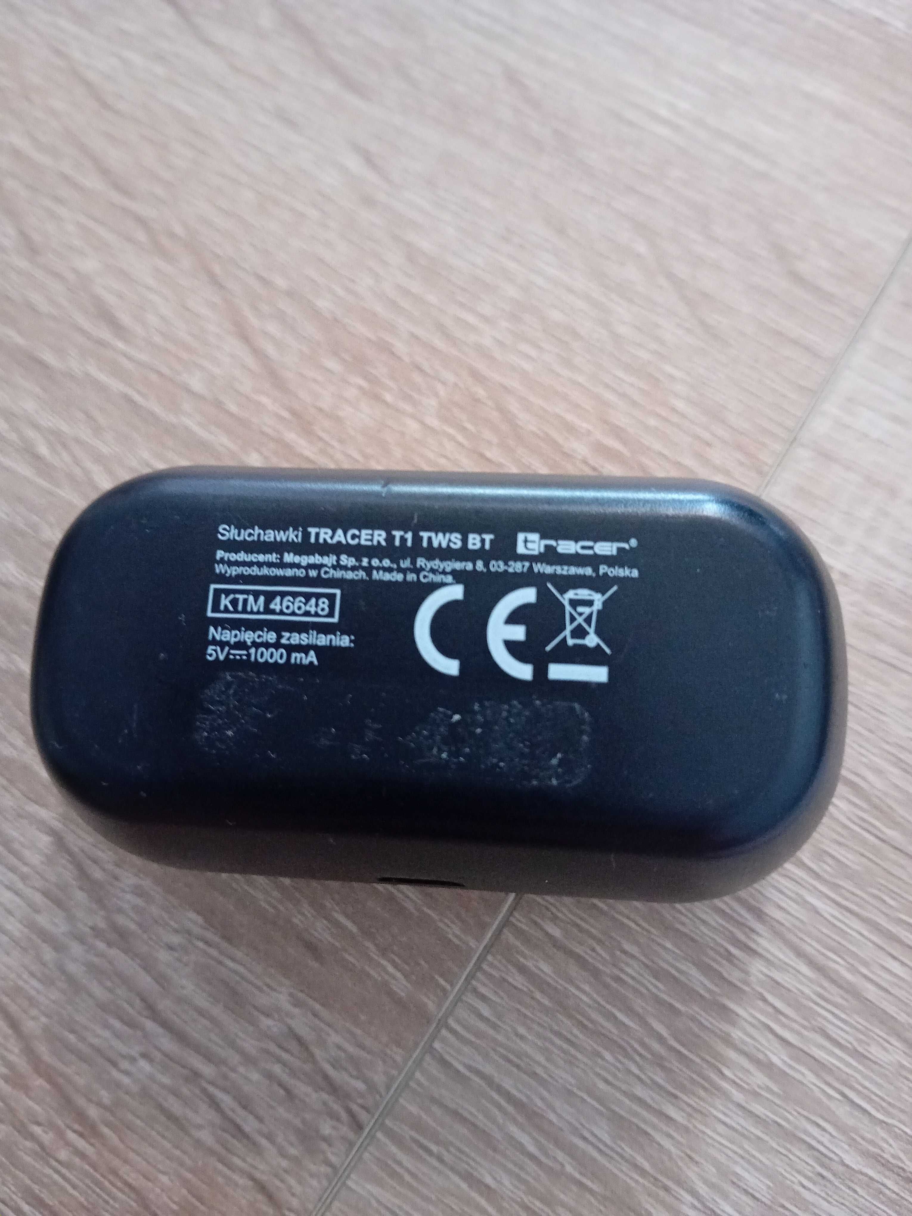 Słuchawki dokanałowe TRACER T1 TWS BT Czarne