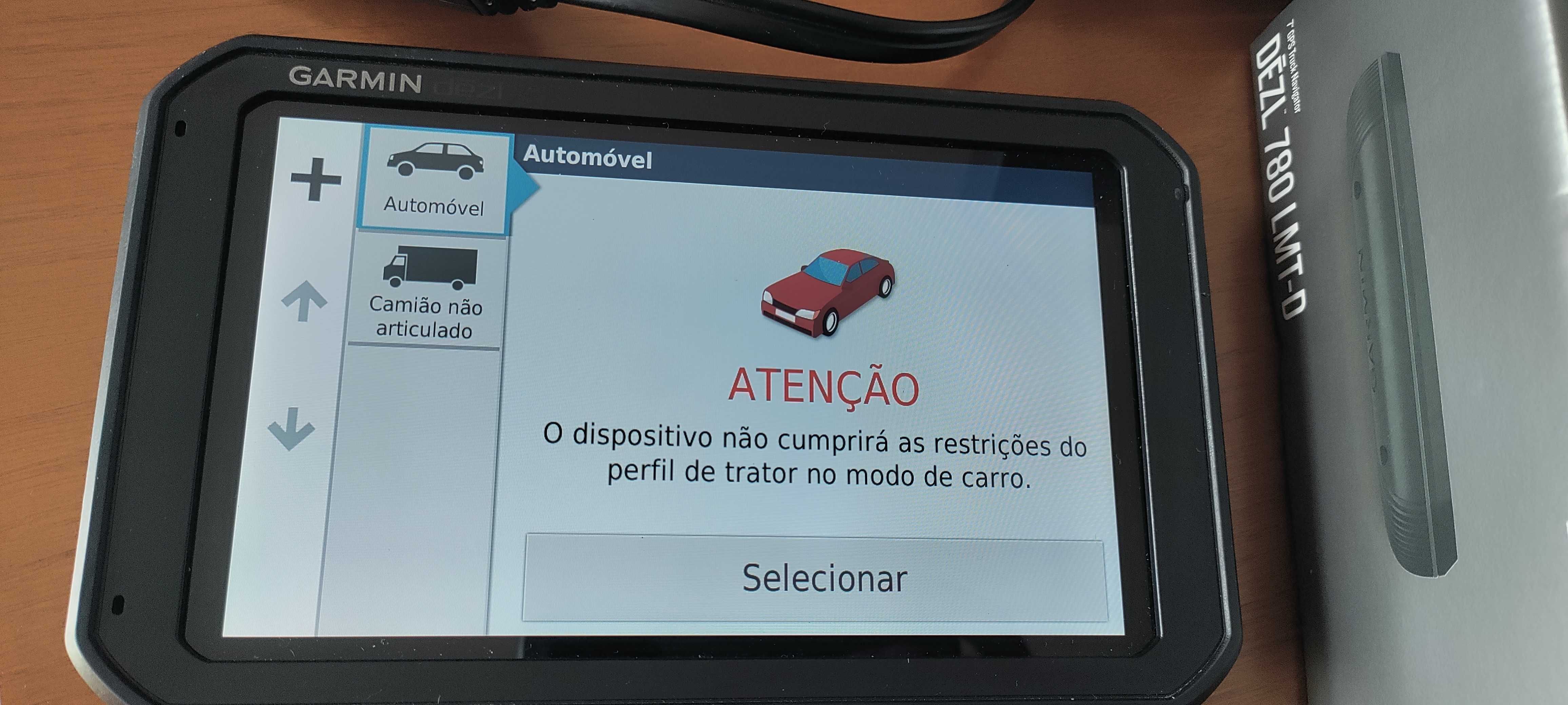 GPS Garmin DEZL 780 LMT-D Camiões Autocaravanas Mapas e Trânsito Vita