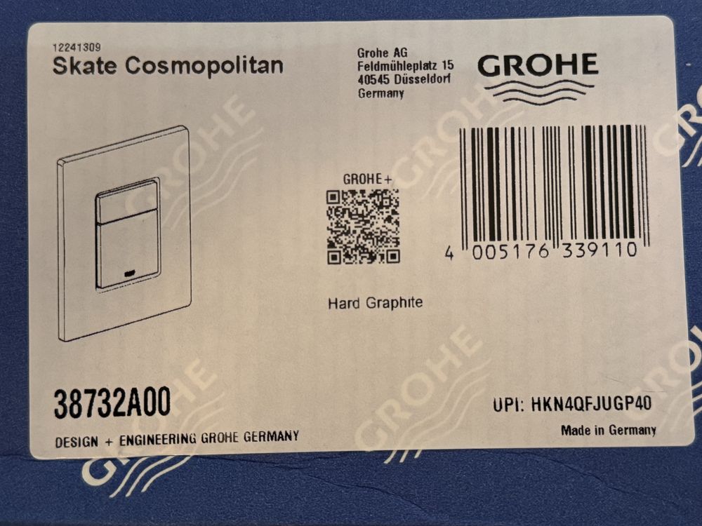 NOWE 2 Przyciski Skate Cosmopolitan GROHE Hard Graphite
