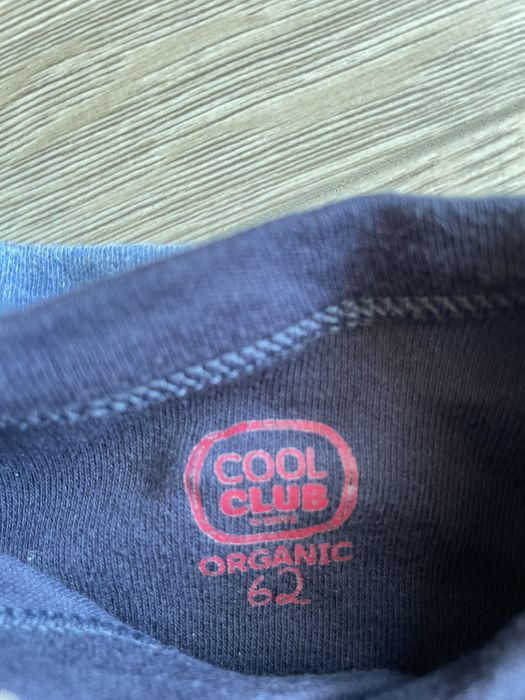 2x body z długim rękawkiem rozm 62 Cool club jak nowe