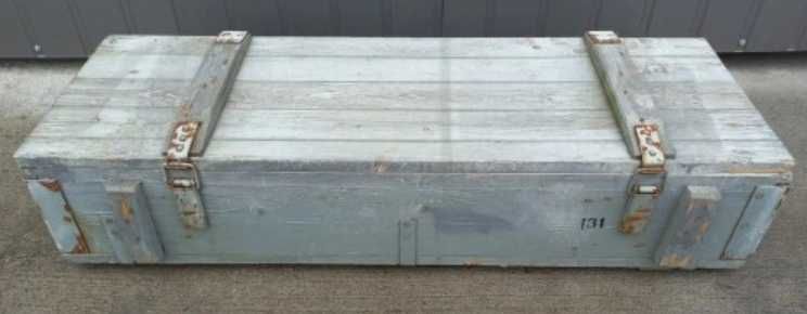 Skrzynia Drewniana - 63L - 116 x 41 x 25 z okuciami i klamrami