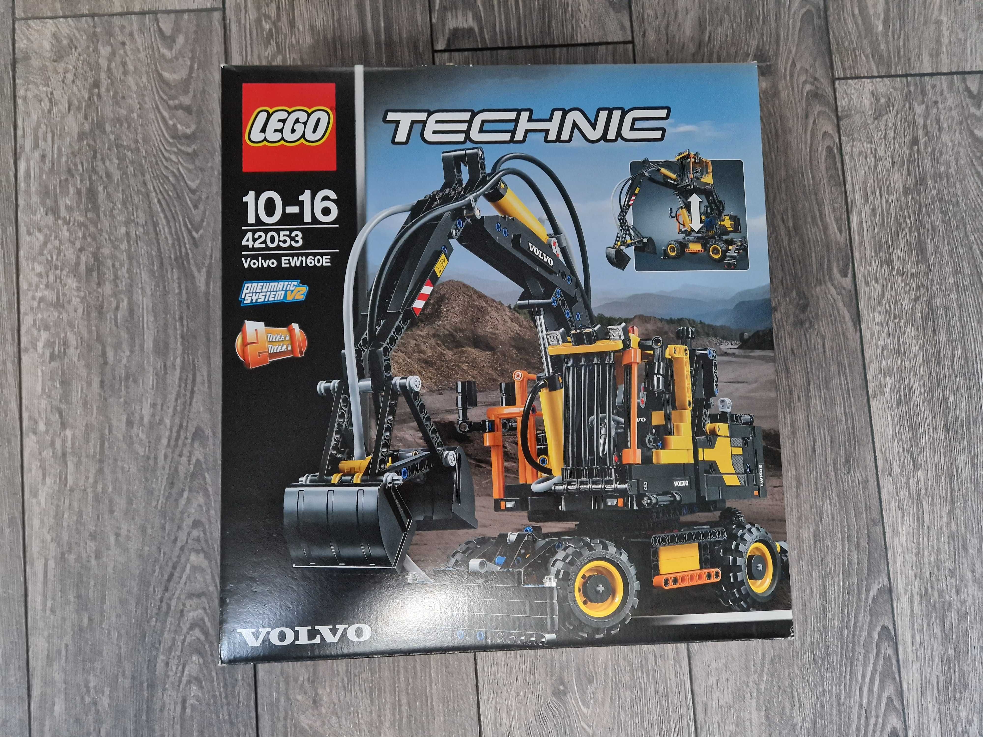 Nowy zestaw Lego Technic 42053 Koparka Volvo EW 160E/Ładowarka L30G.