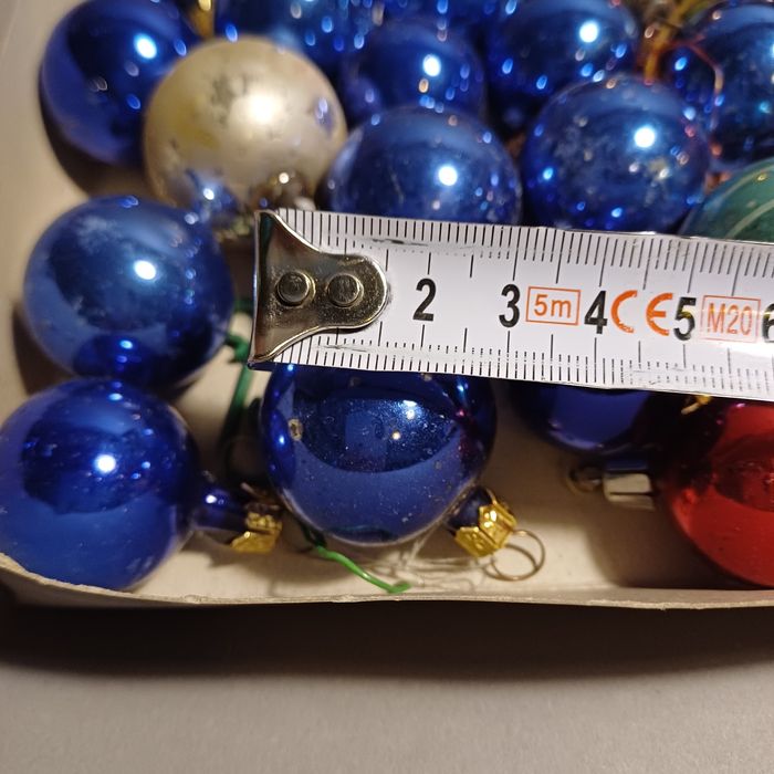 Mix bombek małych 125szt szklane prl