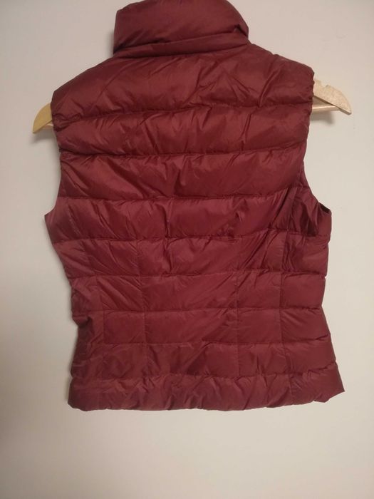 bezrękawnik puchowy massimo dutti m 38 s 36 bordo kamizelka m 38