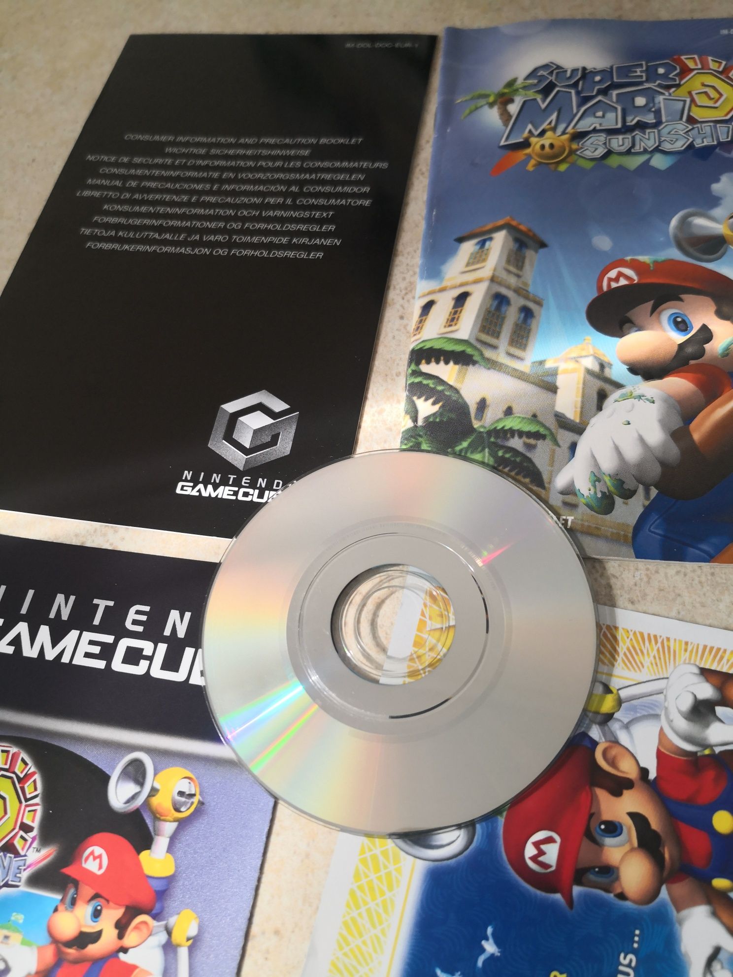 Super Mario Sunshine komplet gra komplet z instrukcjami anglik