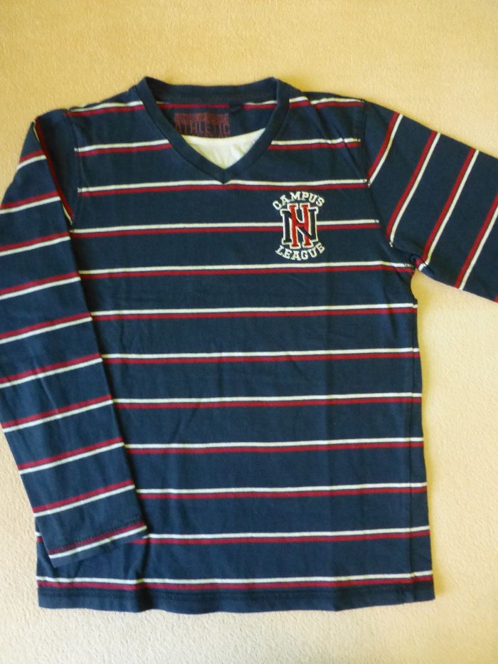 5-10-15 zestaw 3 szt. T-shirtów chłopięcych z długim rękawem roz. 134