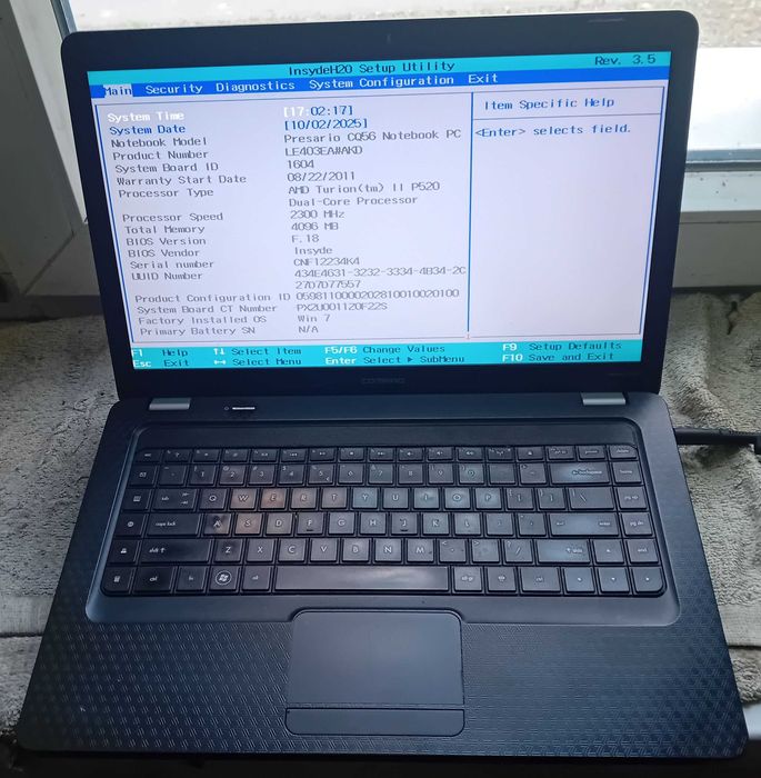 (19) laptop HP/Compaq CQ56