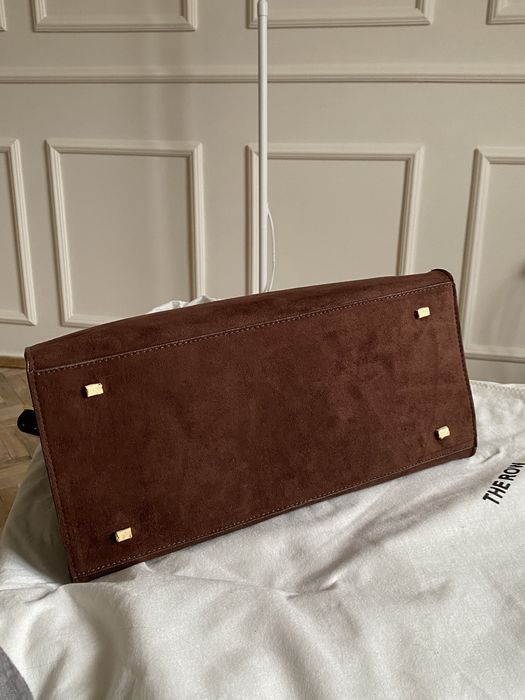 Жіноча сумка коричнева замша нова велика сумка the row