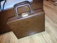Torba vintage walizka brązowa teczka