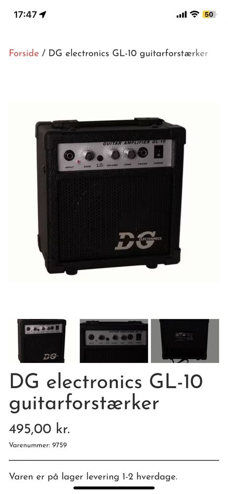 Гитарный усилитель DG Electronics GL-10, усилитель