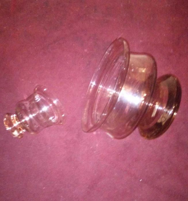 Taças bases tigelas cristal, 1 pesada/4 com base tig (algs min pontos)