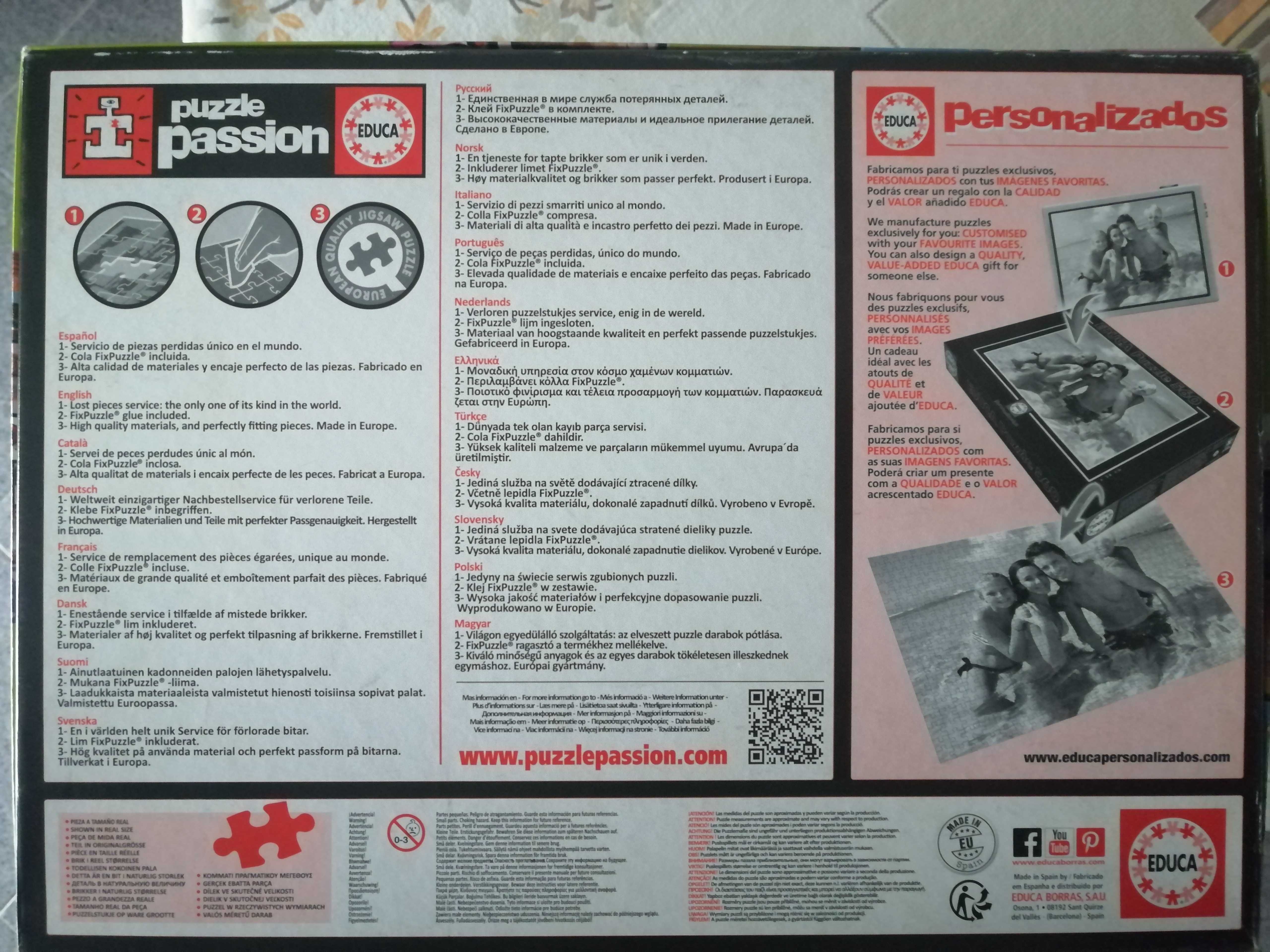 Puzzle Educa - Puzzle 1000 Peças "Momentos Partilhados" - Cães