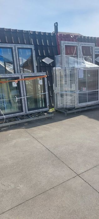 Okno PVC Salamander , białe 1900x1380 R+RU, 3 szyby