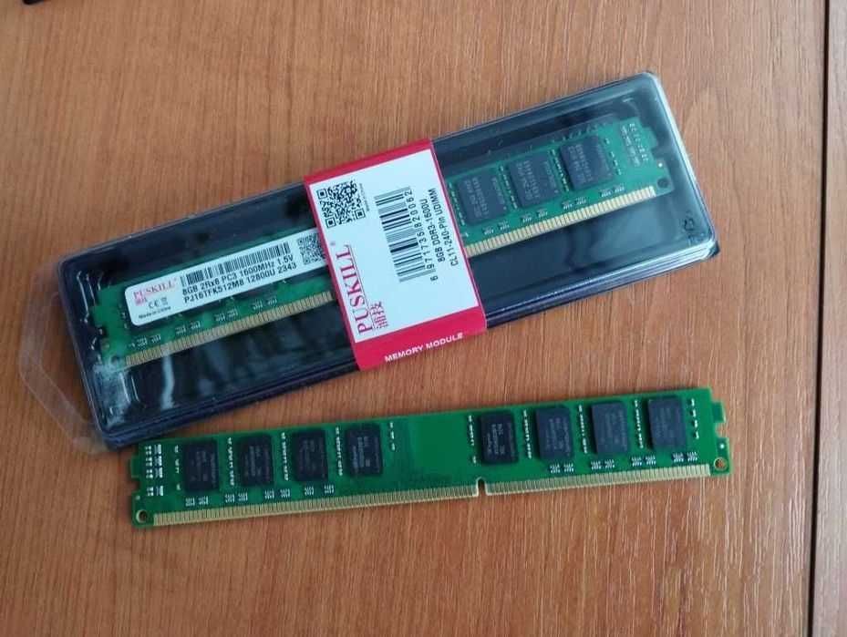 8GB DDR3 Нова оперативна пам'ять PC3 12800U 1600 MHz