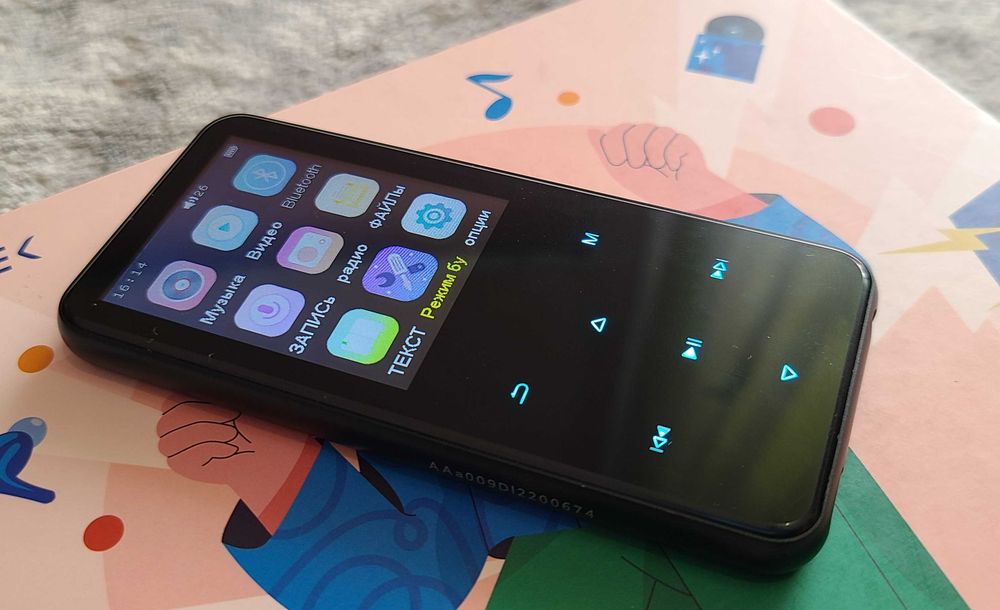 Mp3-плеєр Agptek 64gb з bluetooth 5.3, динаміком, fm-радіо. новий