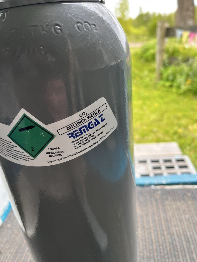 Butla stalowa dwutlenek wegla nalewak piwo