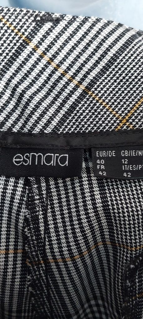 Spodnie długie w kratę esmara xl L  eleganckie