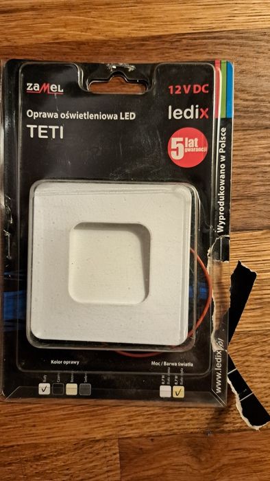 Oprawa led TETI ZAMEL schody 12V komplet 8 szt