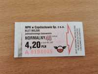 Bilety MPK Częstochowa 18 sztuk