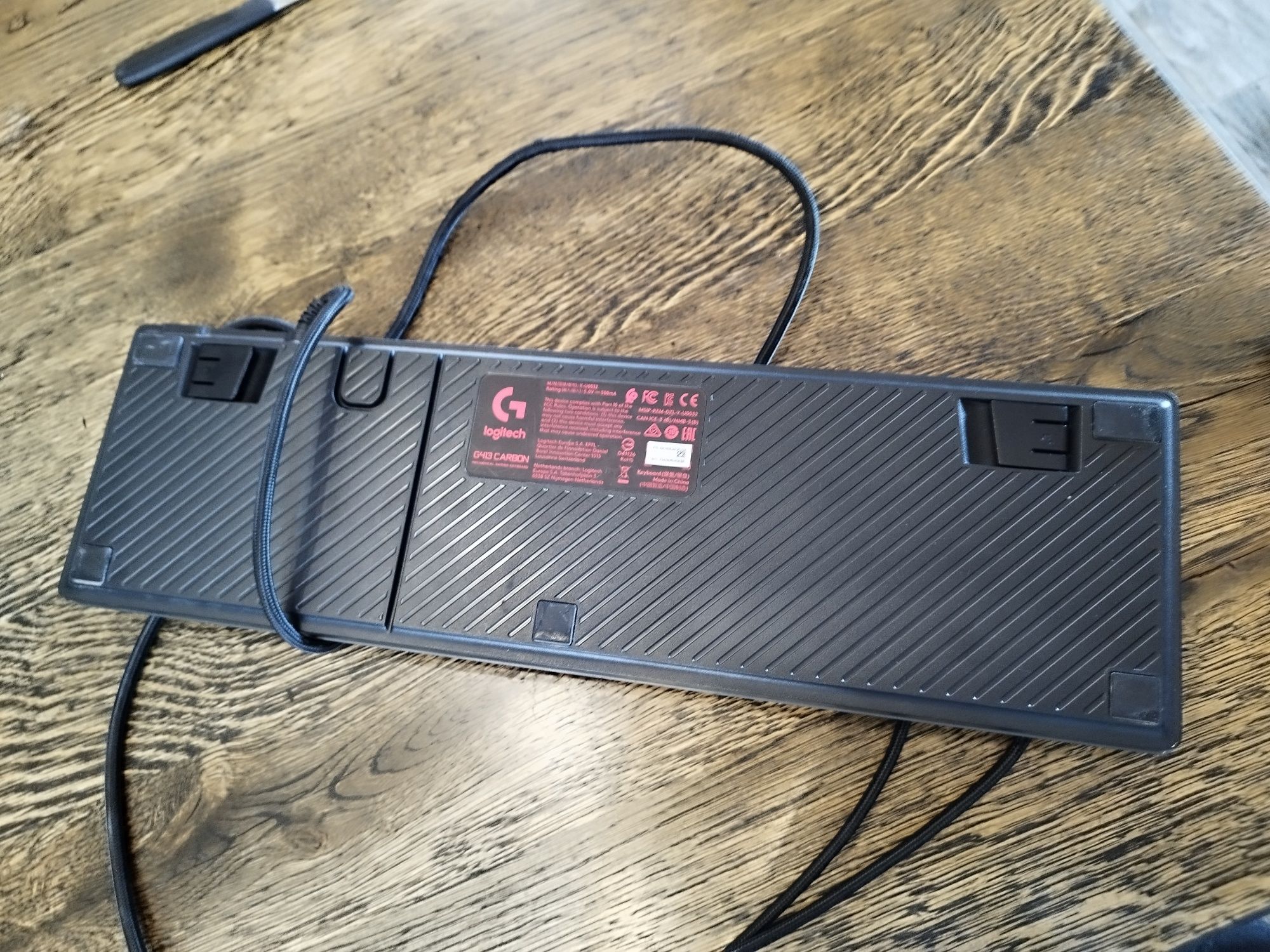 Klawiatura gracza Logitech G413 CARBON podświetlana ROMER-G tactile