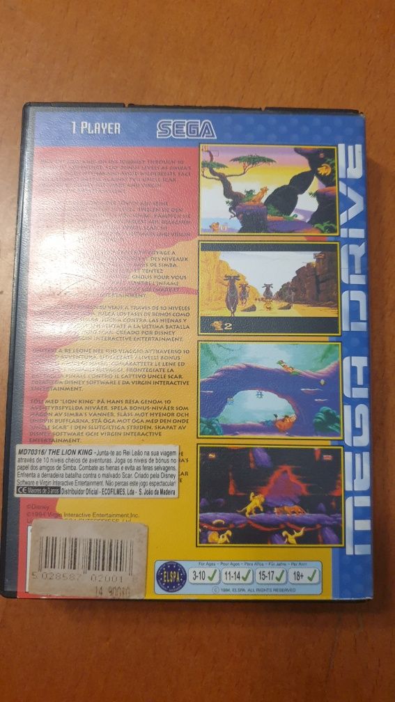 The Lion King Sega Mega Drive