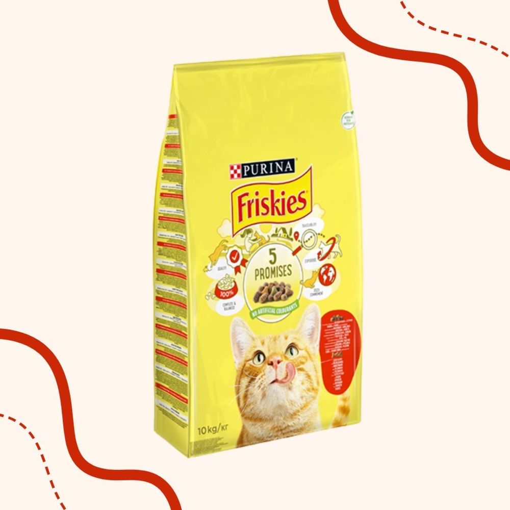 Friskies Фріскіс сухий та вологий корм для котів та собак