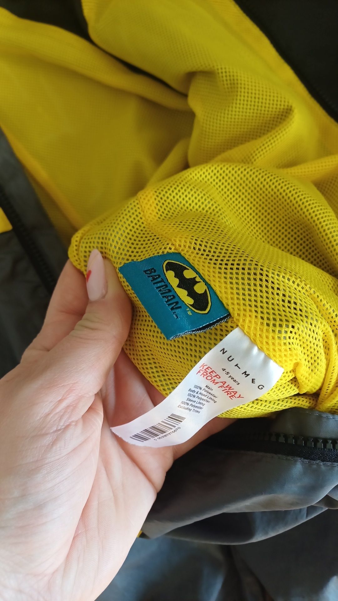 Kurtka wiatrówka 110 batman kombinezon na deszcz i wiatr 5 czarny