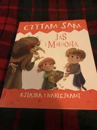 Jaś i Małgosia - Czytam sam - książka z naklejkami