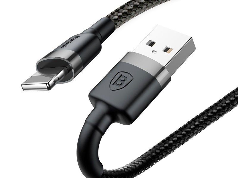 Kabel 2m Baseus Keviar USB Lightning do iPhone iPad iPod 1.5A Czarny