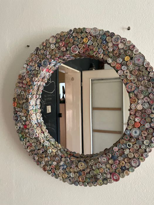 Okrągłe stylowe lustro  średnica 70cm