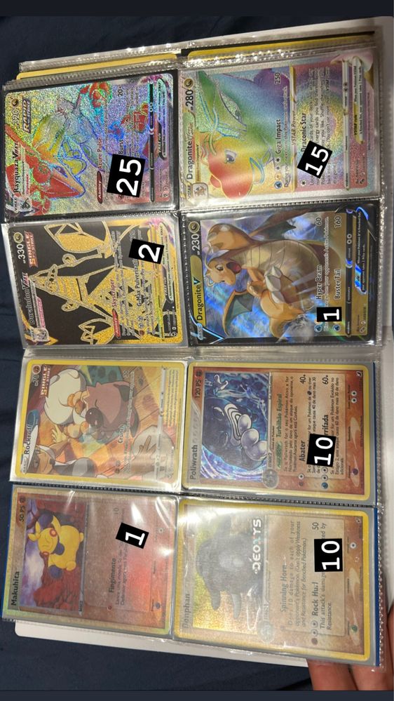 Cartas Pokémon Raras