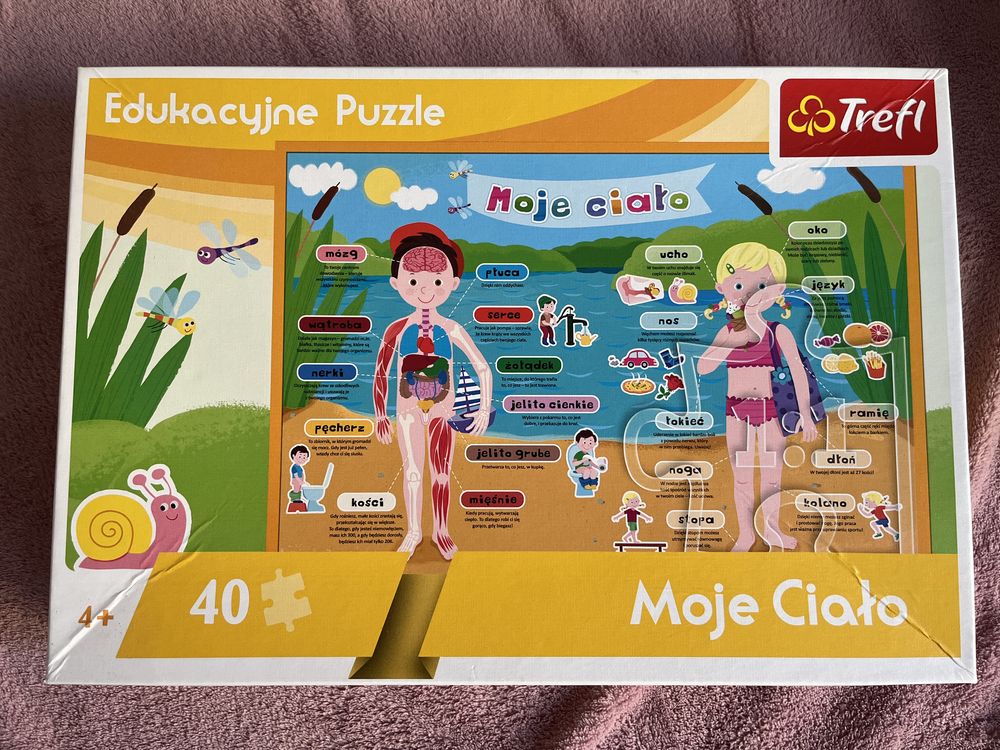 Puzzle edukacyjne duże 40sztuk „ciało”