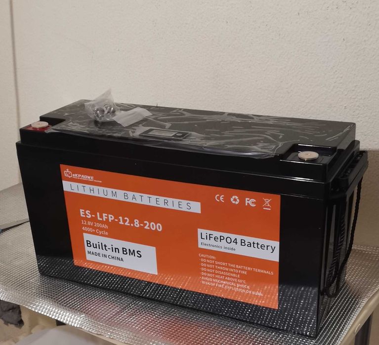 Bateria Lifepo4 200Amperes 12v 2560Wh Nova