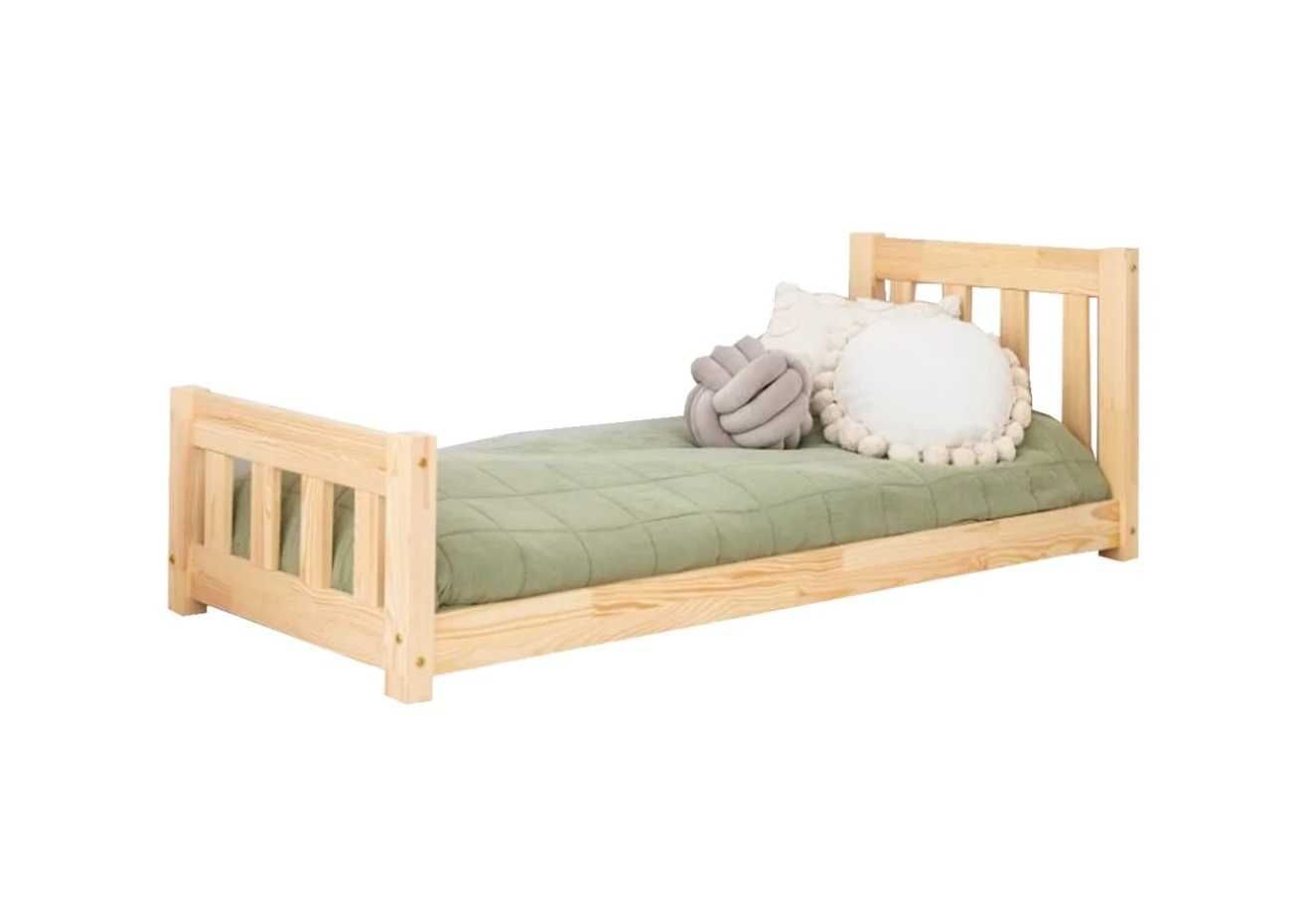 Łóżko dla dziecka CPN Adeko 70x140 podłogowe z zagłówkiem