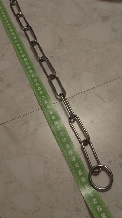 Dławik 60 cm niklowany