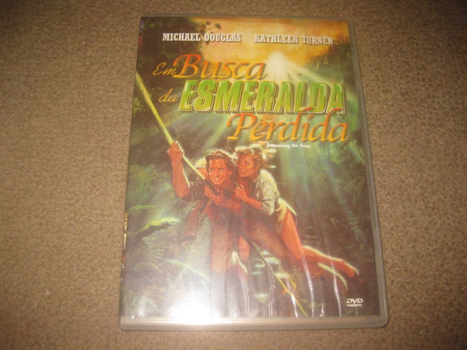 DVD "Em Busca da Esmeralda Perdida" com Michael Douglas/Raro!