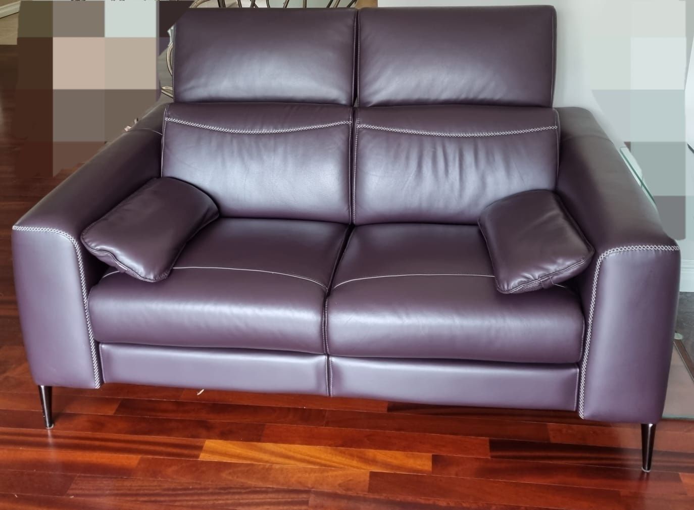 Kler 2 osobowa prawdziwa skóra miękka sofa kanapa