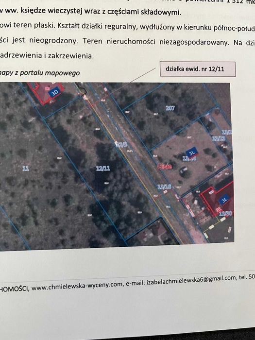 Działka letniskowa budowlana piękna z potencjałem 1512 m2