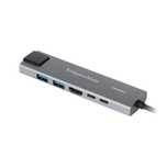 adapter (hub) usb typu c na hdmi/2x usb3.0/2x usb typu c/rj45