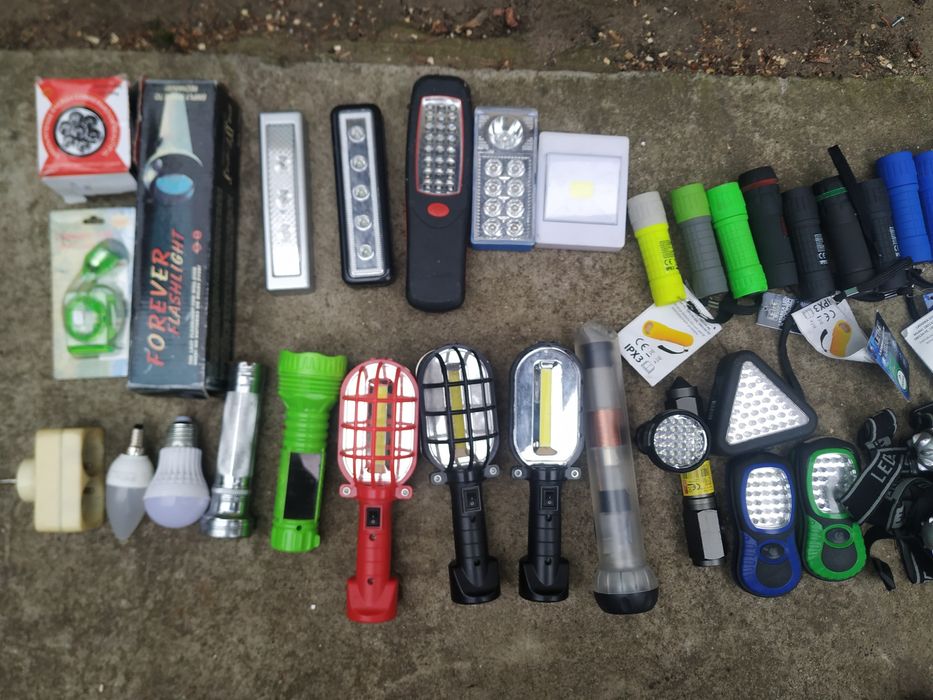 Latarki LED , oświetlenie, 55 sztuk, komplet