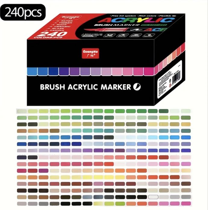 оригінальні акрилові маркери guangna 240